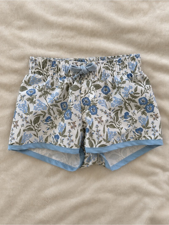 Starting Out Other - Starting Out Boys 18M Blue Floral Swim Trunks Botanical Print Lined